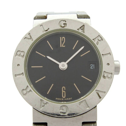 Bvlgari Watch Black Silver