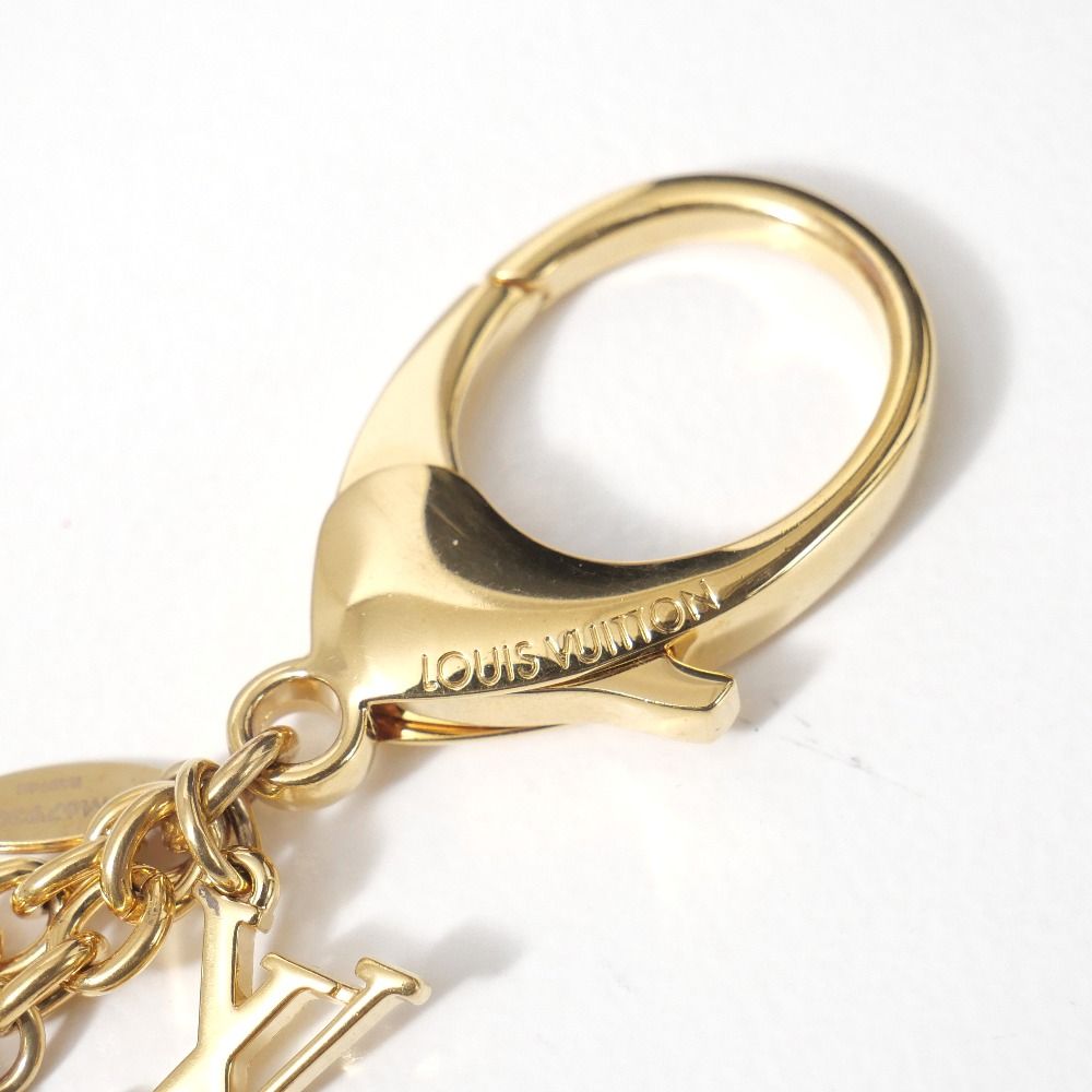 Louis Vuitton Charm Monogram LV Logo Keychain — view 3