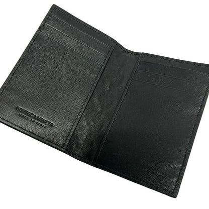 Bottega Veneta Card Case Maxi Intrecciato Black Leather — view 3