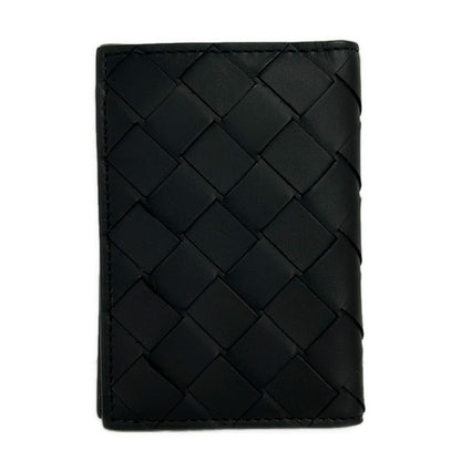 Bottega Veneta Card Case Maxi Intrecciato Black Leather — view 2