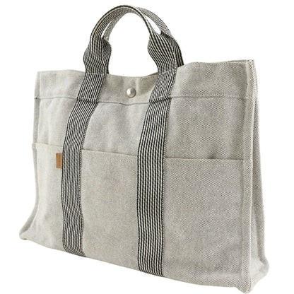 Hermes New Fourre Tout MM Tote Canvas Gray Handbag — view 2