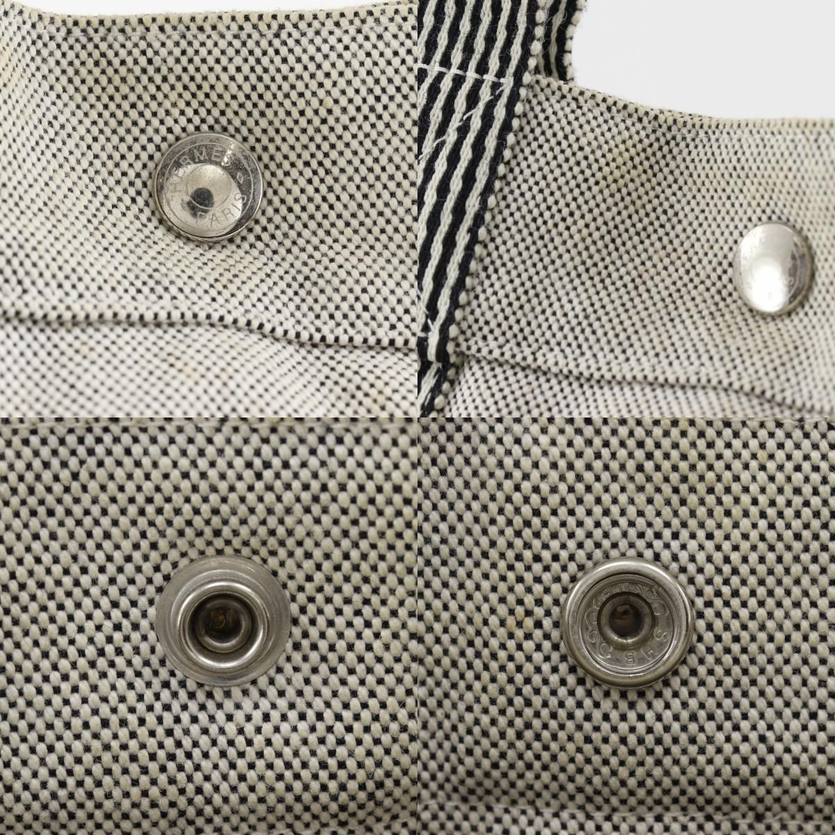 Hermes New Fourre Tout MM Tote Canvas Gray Handbag — view 9