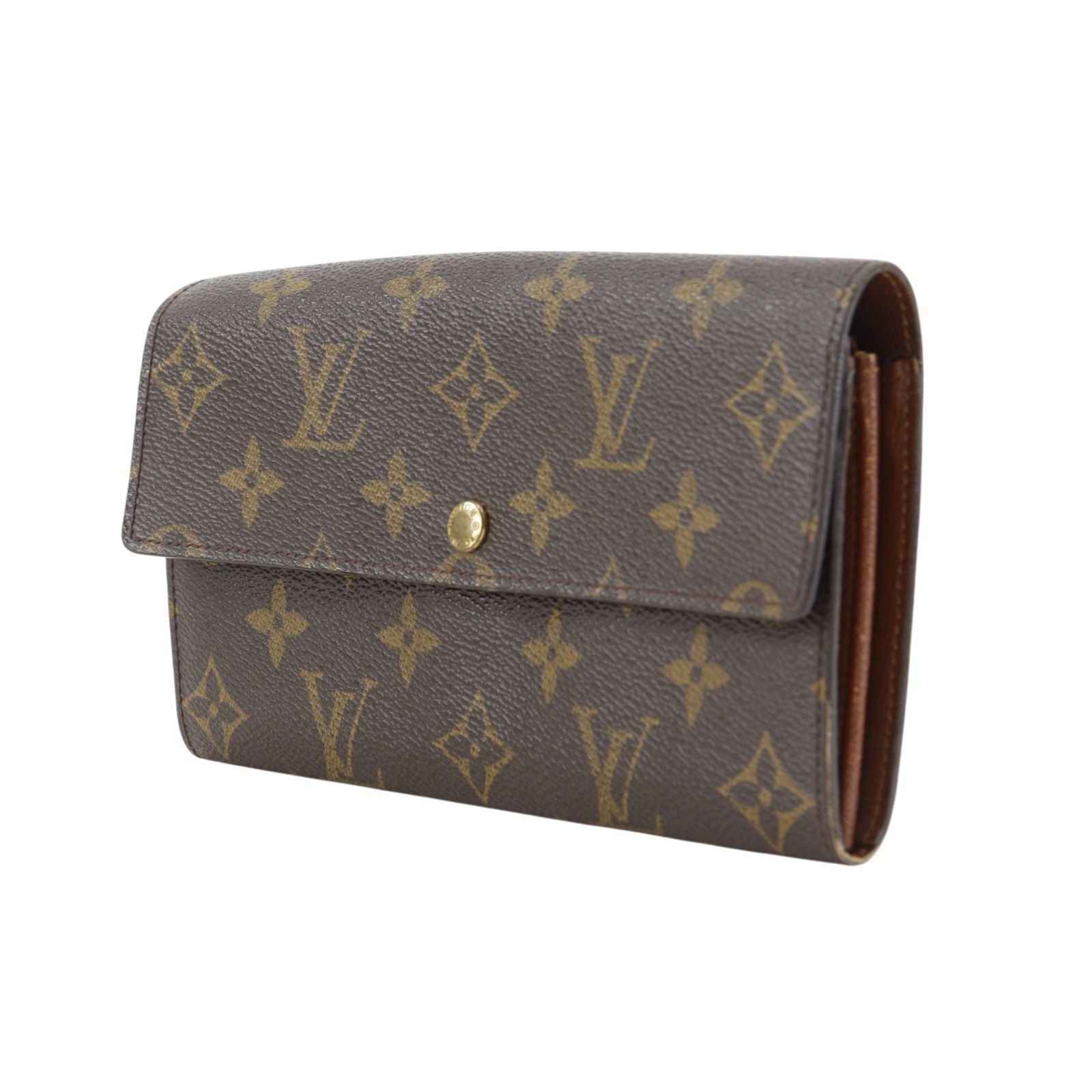 Louis Vuitton Pochette Porte Monet Cles Monogram Canvas Brown — view 2