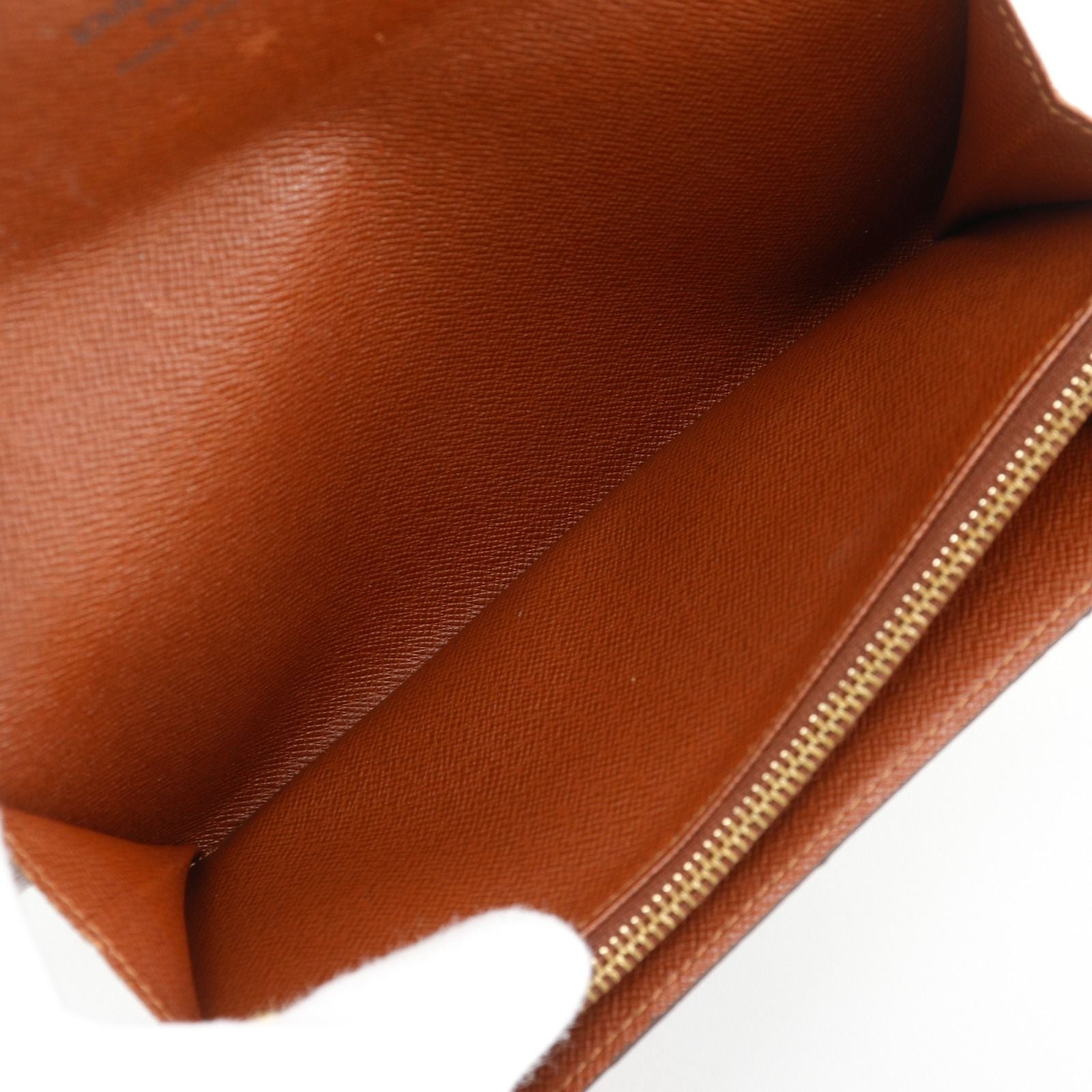 Louis Vuitton Pochette Porte Monet Cles Monogram Canvas Brown — view 6