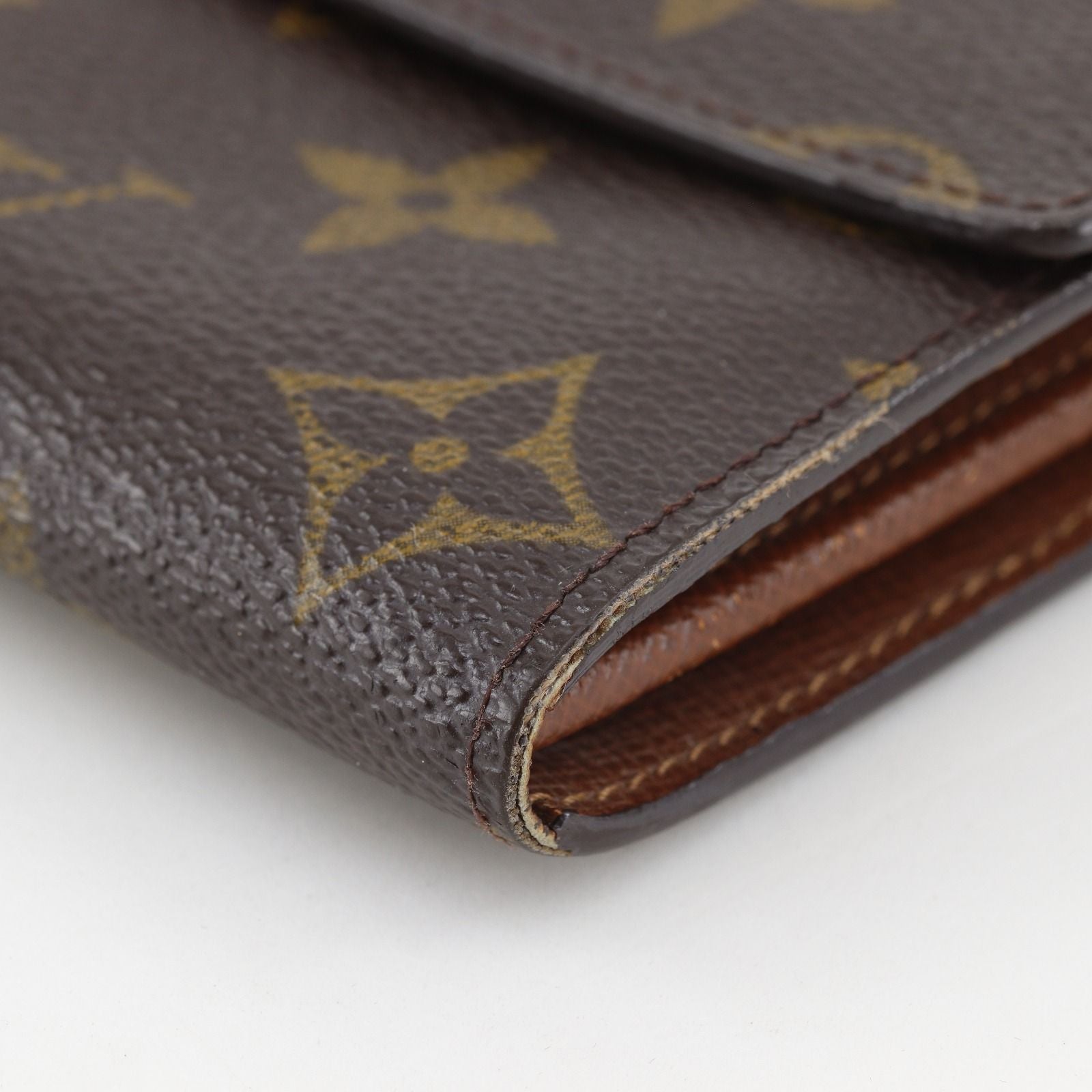 Louis Vuitton Pochette Porte Monet Cles Monogram Canvas Brown — view 5