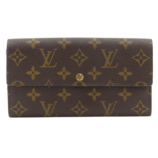 Louis Vuitton Pochette Porte Monet Cles Monogram Canvas Brown