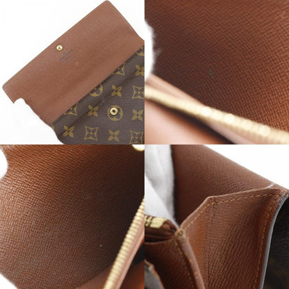 Louis Vuitton Pochette Porte Monet Cles Monogram Canvas Brown — view 8