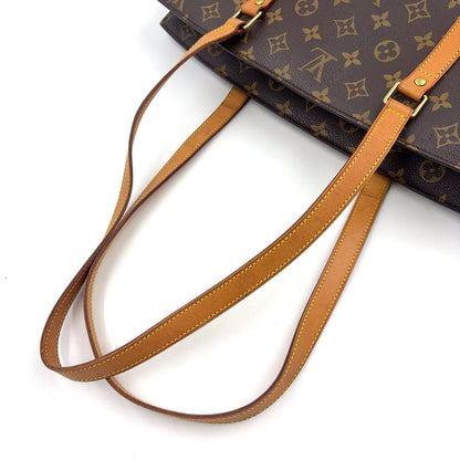 Louis Vuitton Babylon Monogram Leather Brown Tote Gold — view 8