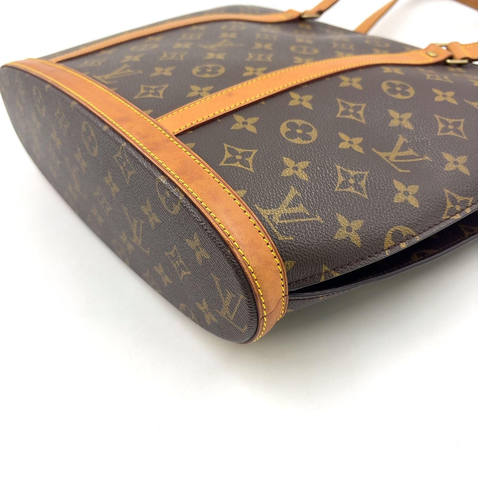 Louis Vuitton Babylon Monogram Leather Brown Tote Gold — view 5