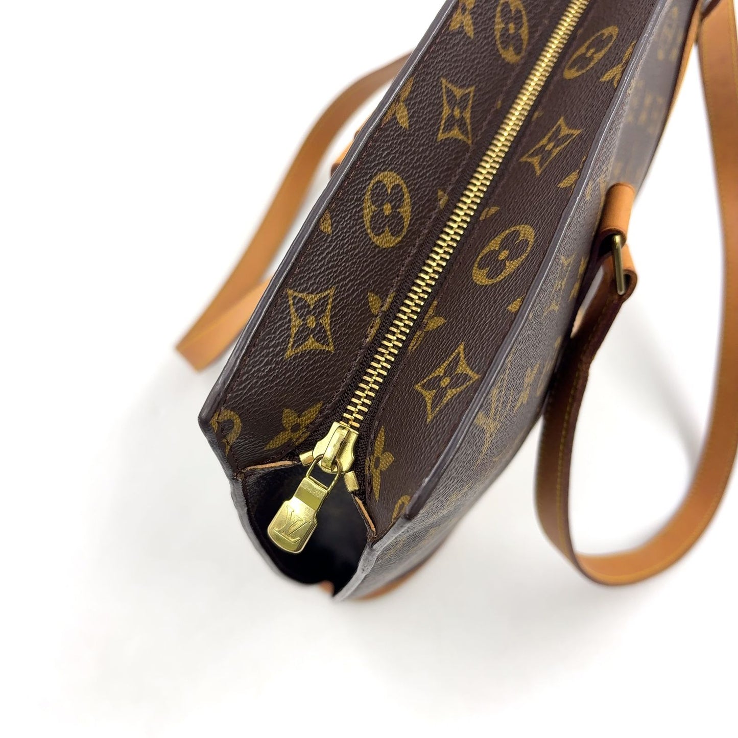 Louis Vuitton Babylon Monogram Leather Brown Tote Gold — view 9