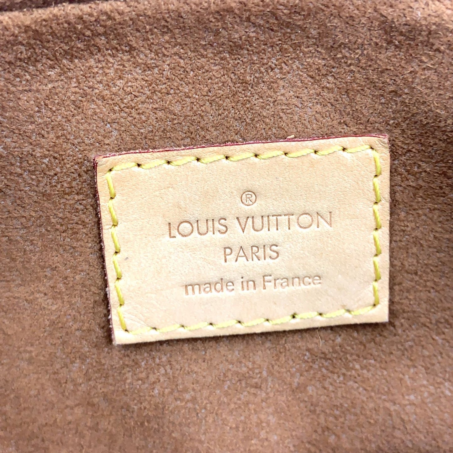 Louis Vuitton Monogram Pallas 2-Way Shoulder Leather Brown Handbag Gold — view 4