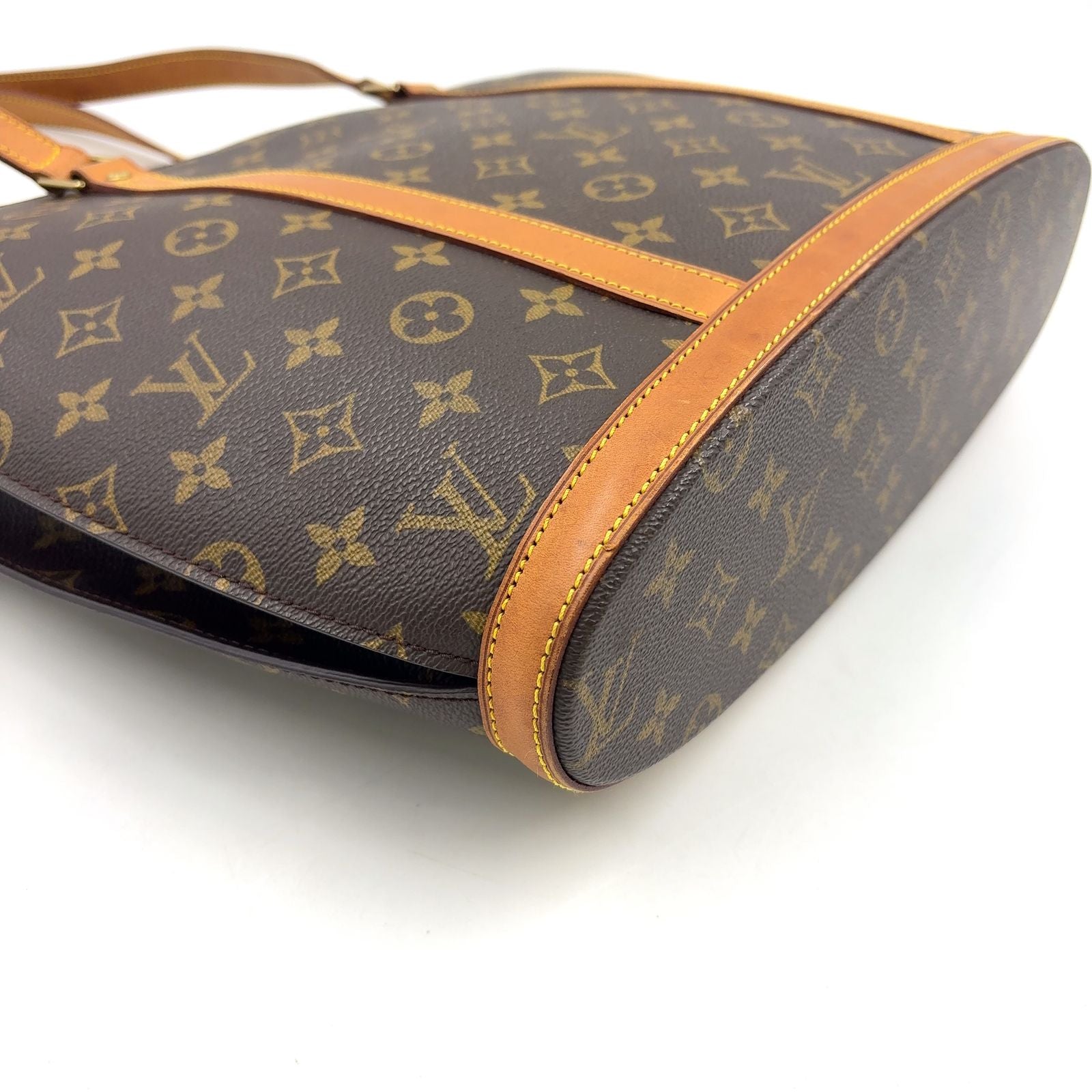 Louis Vuitton Babylon Monogram Leather Brown Tote Gold — view 6