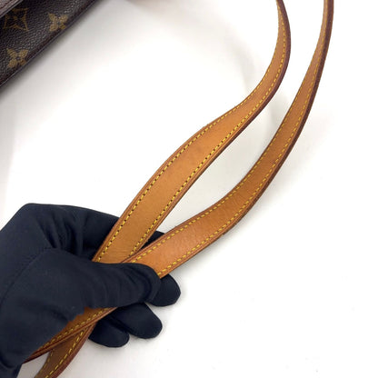 Louis Vuitton Babylon Monogram Leather Brown Tote Gold — view 7