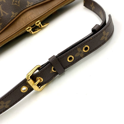 Louis Vuitton Monogram Pallas 2-Way Shoulder Leather Brown Handbag Gold — view 6