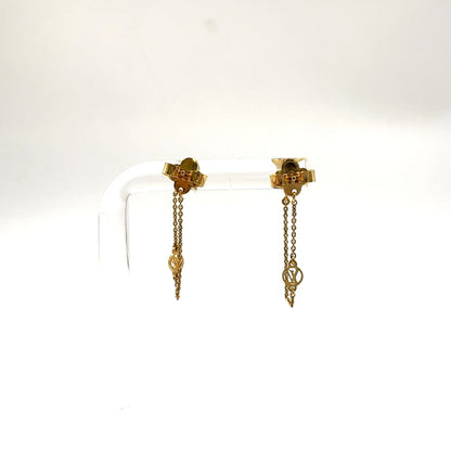 Louis Vuitton Boucle Doreille Petit Metal Gold Earrings — view 3