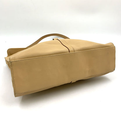 Gucci Jackie Logo Leather Beige Shoulder Bag Silver — view 5