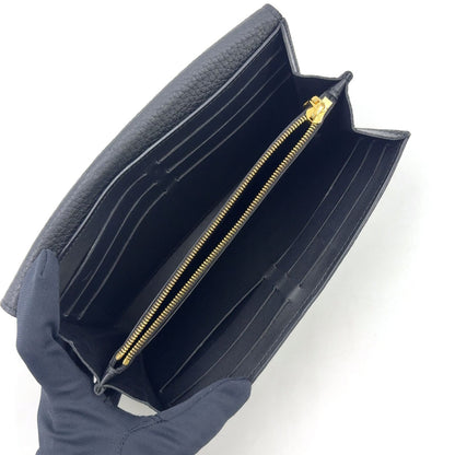 Louis Vuitton Portefeuille Capucines Leather Black Wallet Gold — view 3