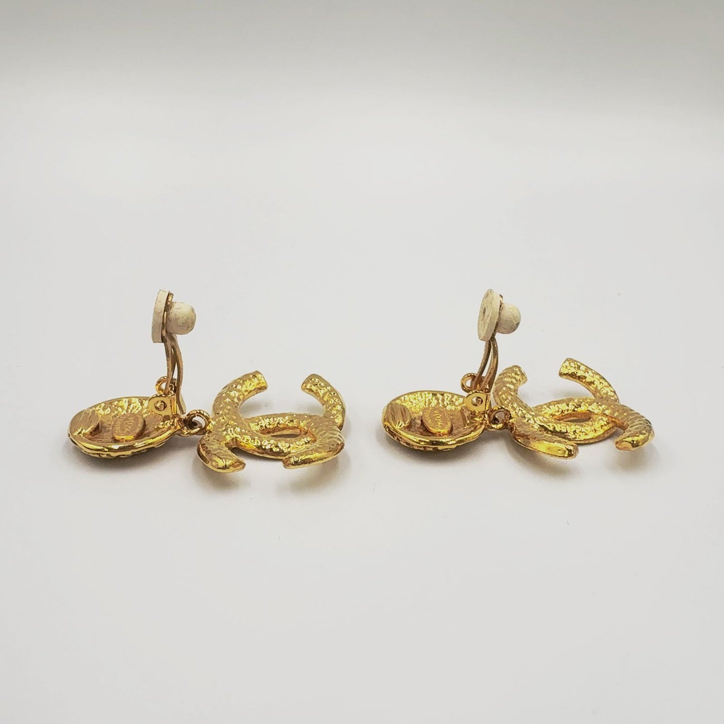Chanel Vintage Swing Gold Plated Earrings — view 6