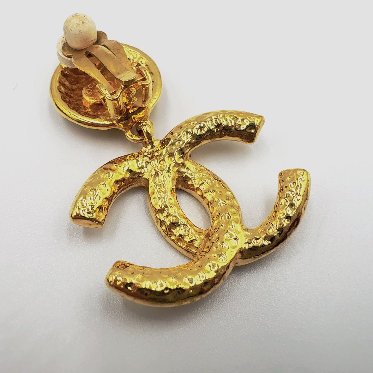 Chanel Vintage Swing Gold Plated Earrings — view 8