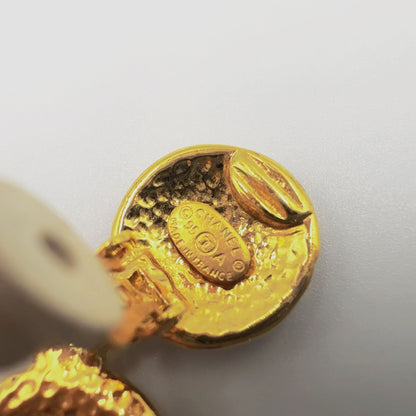 Chanel Vintage Swing Gold Plated Earrings — view 3