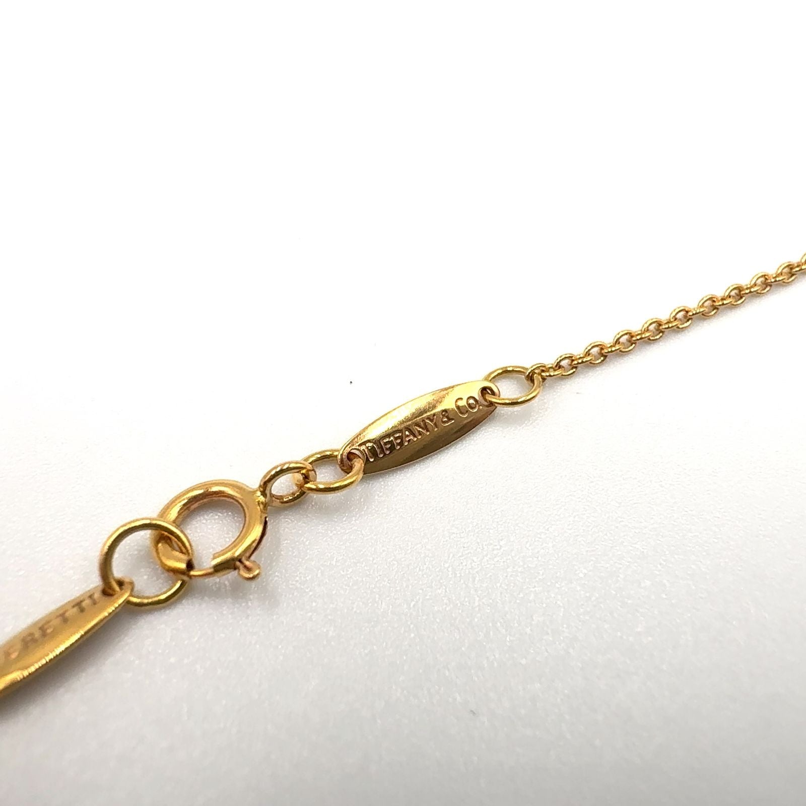 Tiffany & Co Diamond by the Yard Single Yellow Gold Clear Necklace — view 4