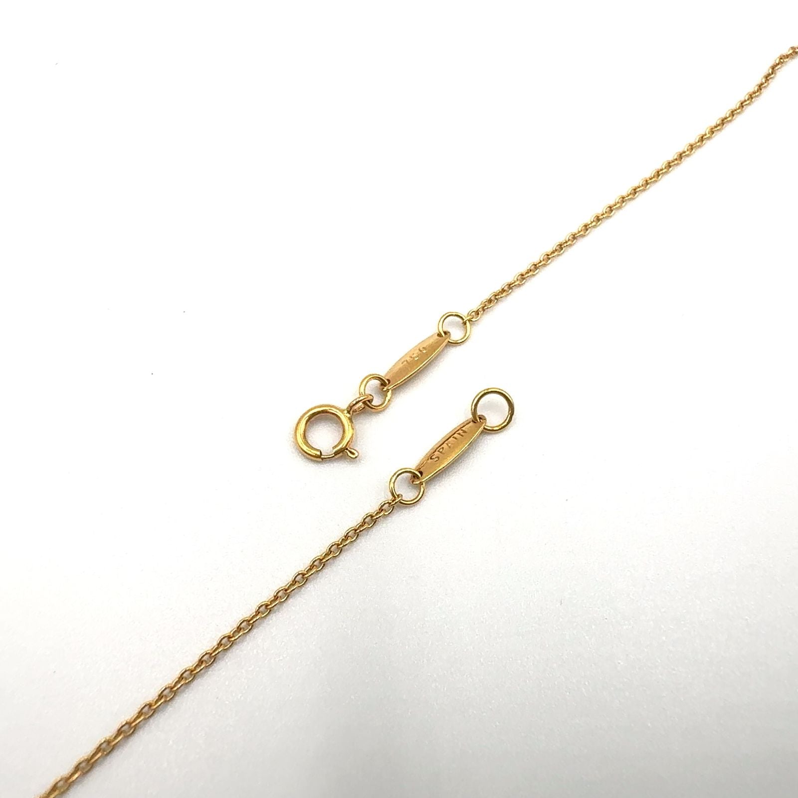 Tiffany & Co Diamond by the Yard Single Yellow Gold Clear Necklace — view 8