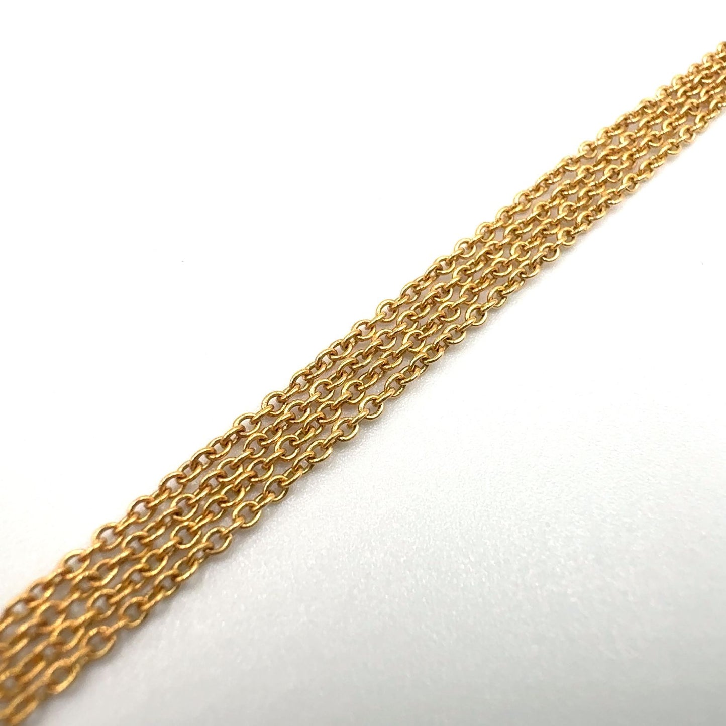 Tiffany & Co Diamond by the Yard Single Yellow Gold Clear Necklace — view 6