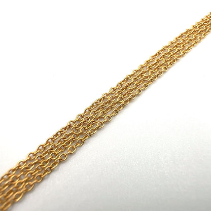 Tiffany & Co Diamond by the Yard Single Yellow Gold Clear Necklace — view 6