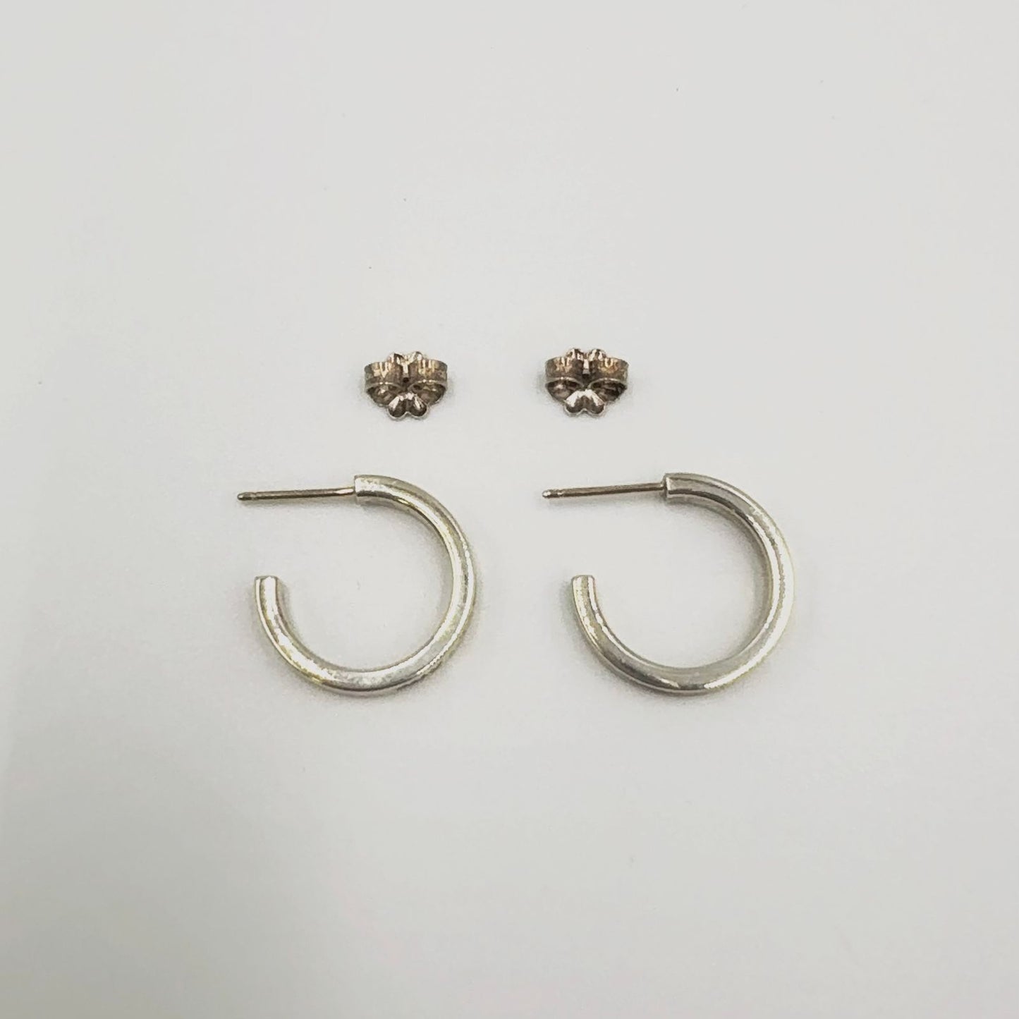 Tiffany & Co Hoop Silver Earrings — view 6