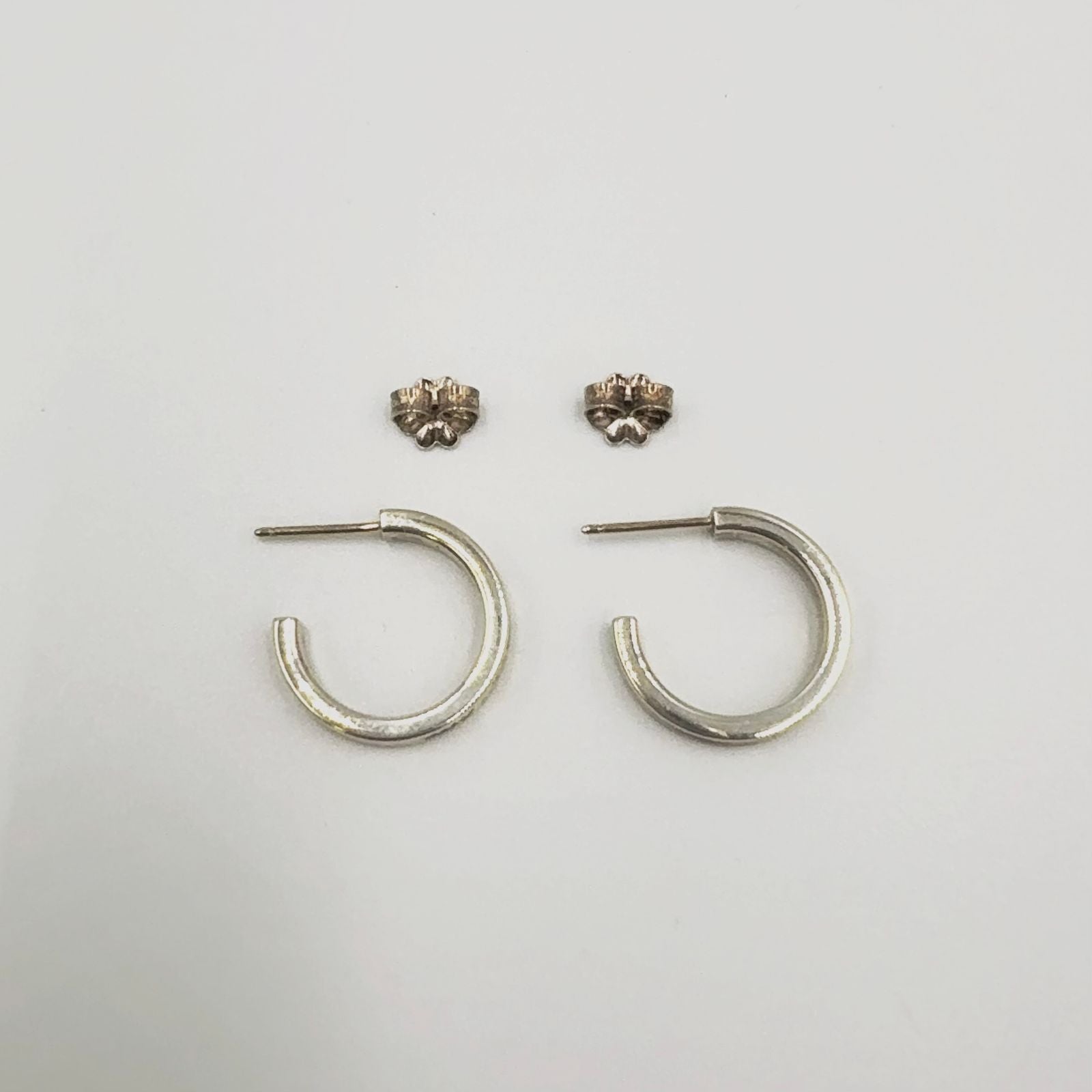 Tiffany & Co Hoop Silver Earrings — view 6
