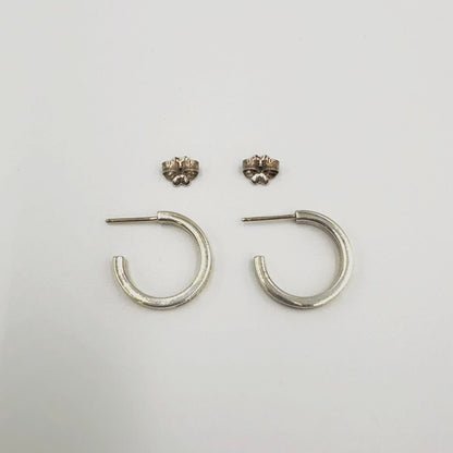 Tiffany & Co Hoop Silver Earrings — view 6