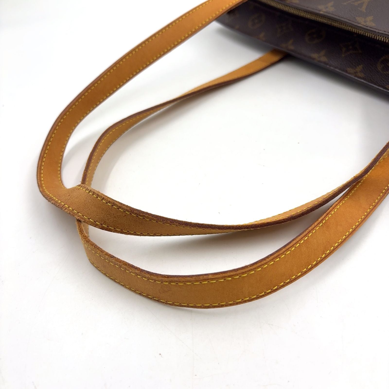 Louis Vuitton Babylon Monogram Leather Brown Tote Gold — view 5