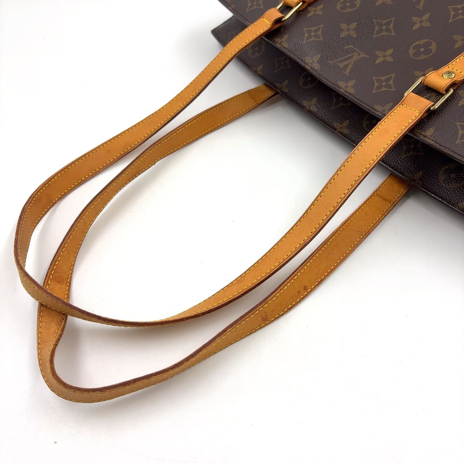 Louis Vuitton Babylon Monogram Leather Brown Tote Gold — view 6