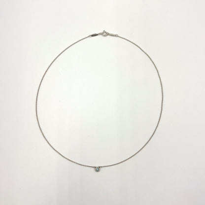 Tiffany & Co Color by the Yard Aquamarine Silver Light Blue Necklace — view 3