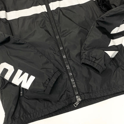 Moncler Off White Collaboration Hoodie Nylon Jacket 5 Sizes Black — view 6
