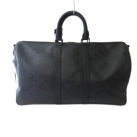Louis Vuitton Monogram Midnight Keepall Bandouliere 45 Boston Bag Travel Purse — view 2