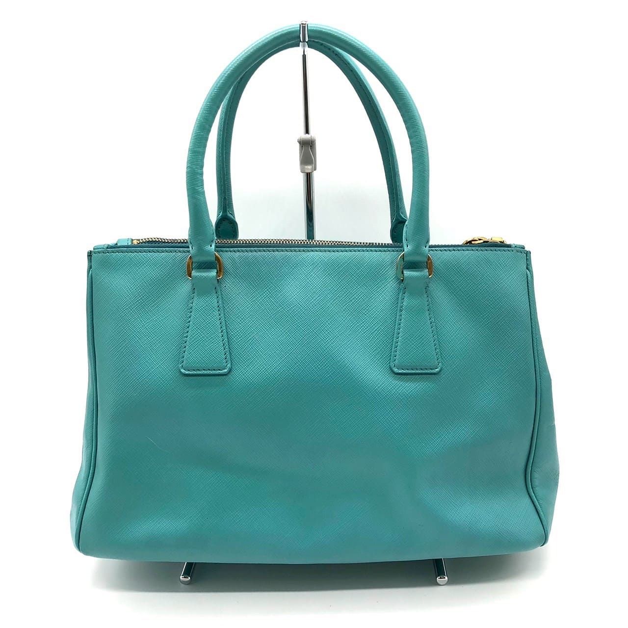 Prada Galleria Handbag Saffiano Leather Turquoise Emerald Green — view 2