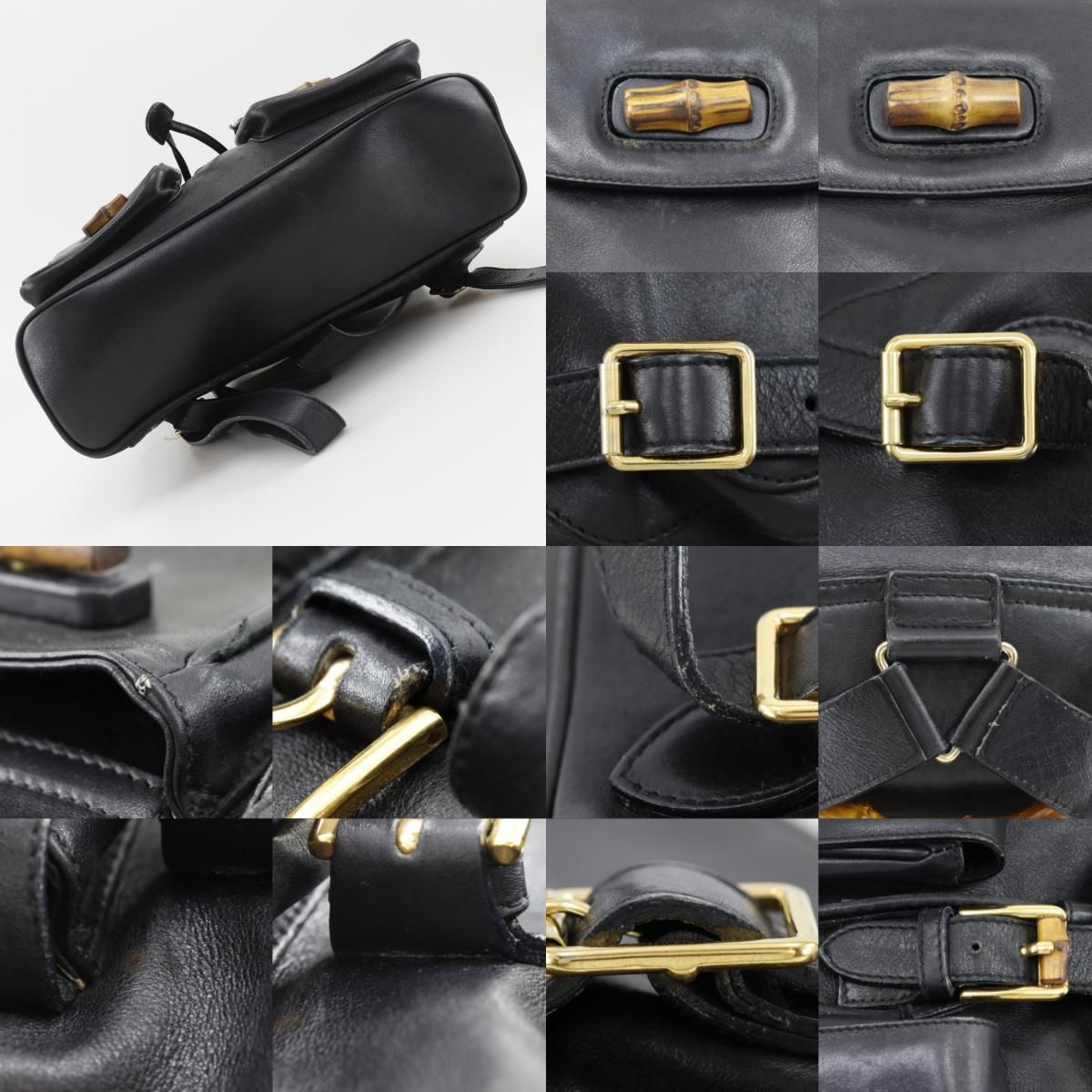 Gucci Bamboo 003 Leather Black Backpack — view 9