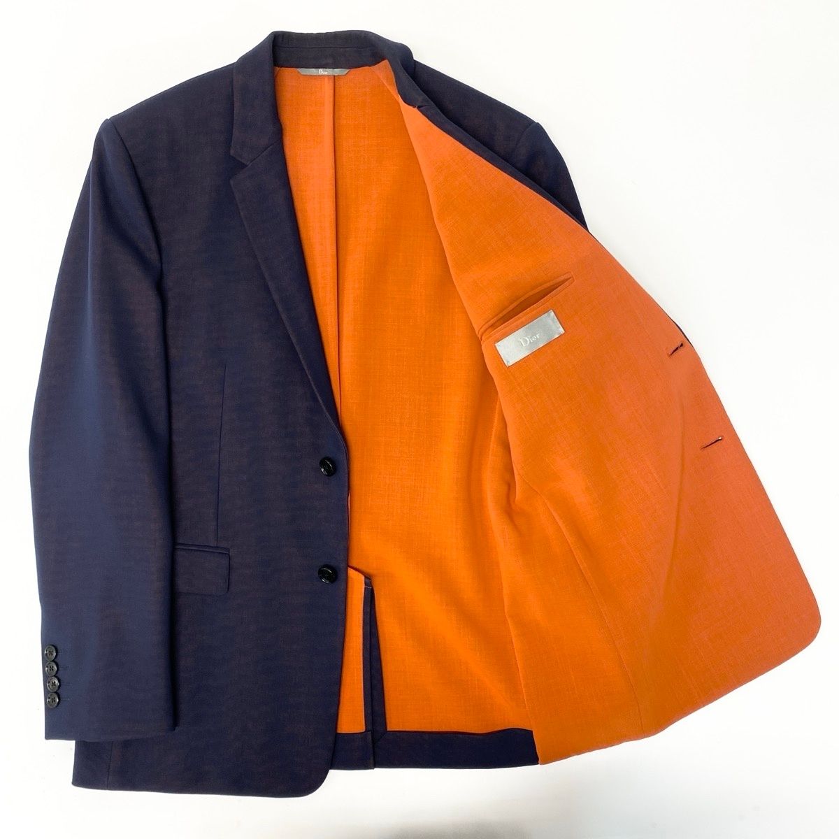 Dior Homme Dio Luom Jacket 48 Sizes Navy Orange U-lu — view 4