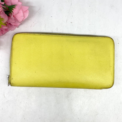 Hermes Wallet Zip Around Yellow Ribbon Silk in Azap Card Billfold — view 2