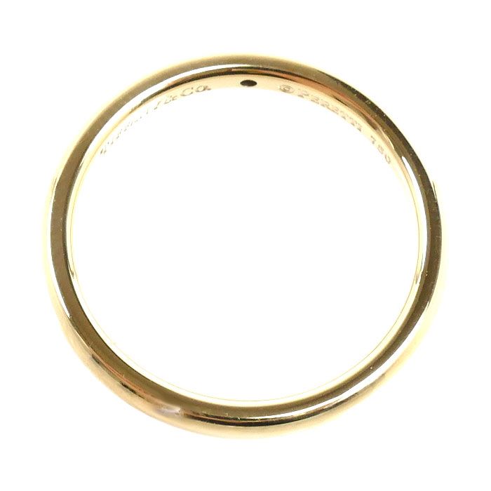 Tiffany & Co 18k Yellow Gold Stacking Band Ring Diamond — view 4
