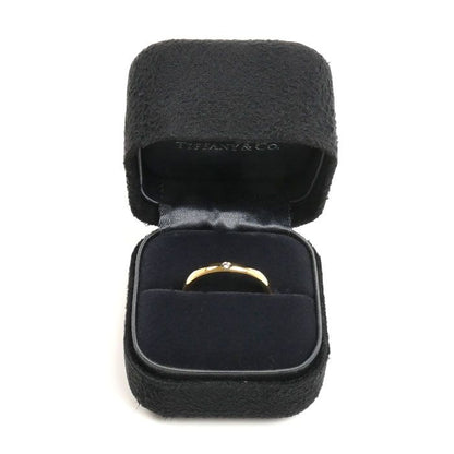 Tiffany & Co 18k Yellow Gold Stacking Band Ring Diamond — view 8