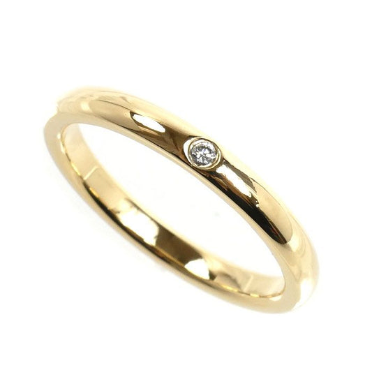Tiffany & Co 18k Yellow Gold Stacking Band Ring Diamond