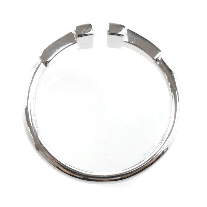 Tiffany & Co 18k White Gold T Wire Ring Diamond — view 4