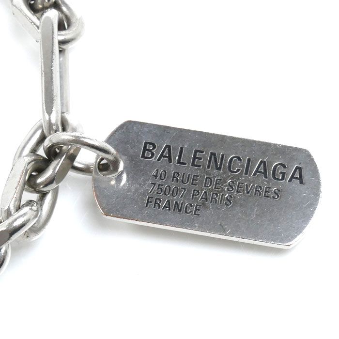 Balenciaga Brass Tags Carabiner Bracelet 22.5 cm — view 3