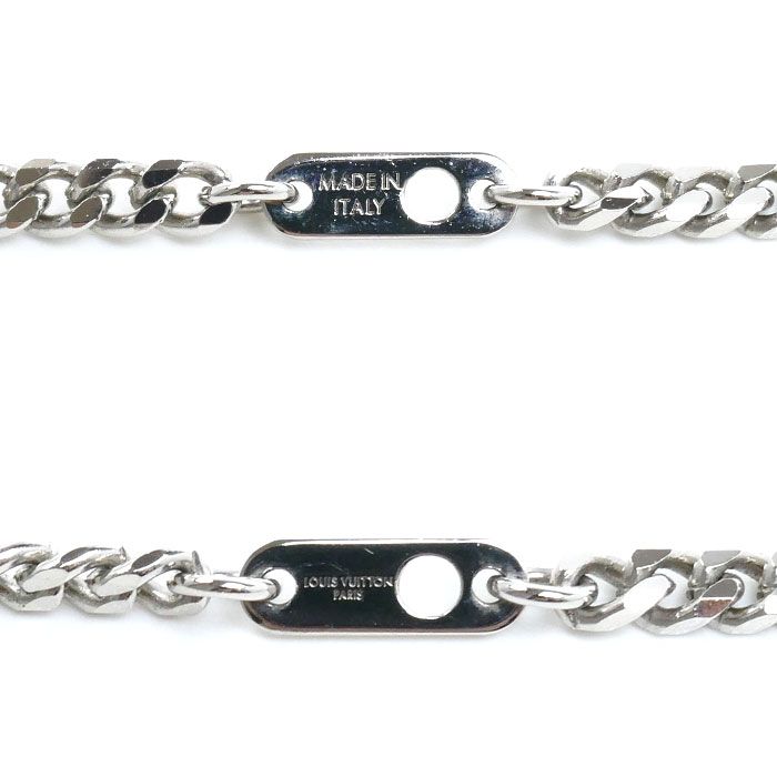 Louis Vuitton Metal Damier Ste Pull Necklace 45 50 55 cm — view 5