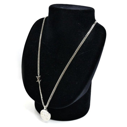 Louis Vuitton Metal Damier Ste Pull Necklace 45 50 55 cm — view 6