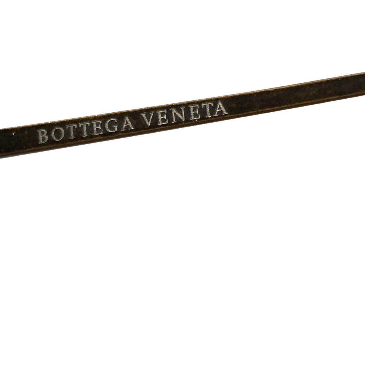 Bottega Veneta Benneta BV 61 Vintage Wash Aviator Sunglasses Gold Intrecciato — view 9