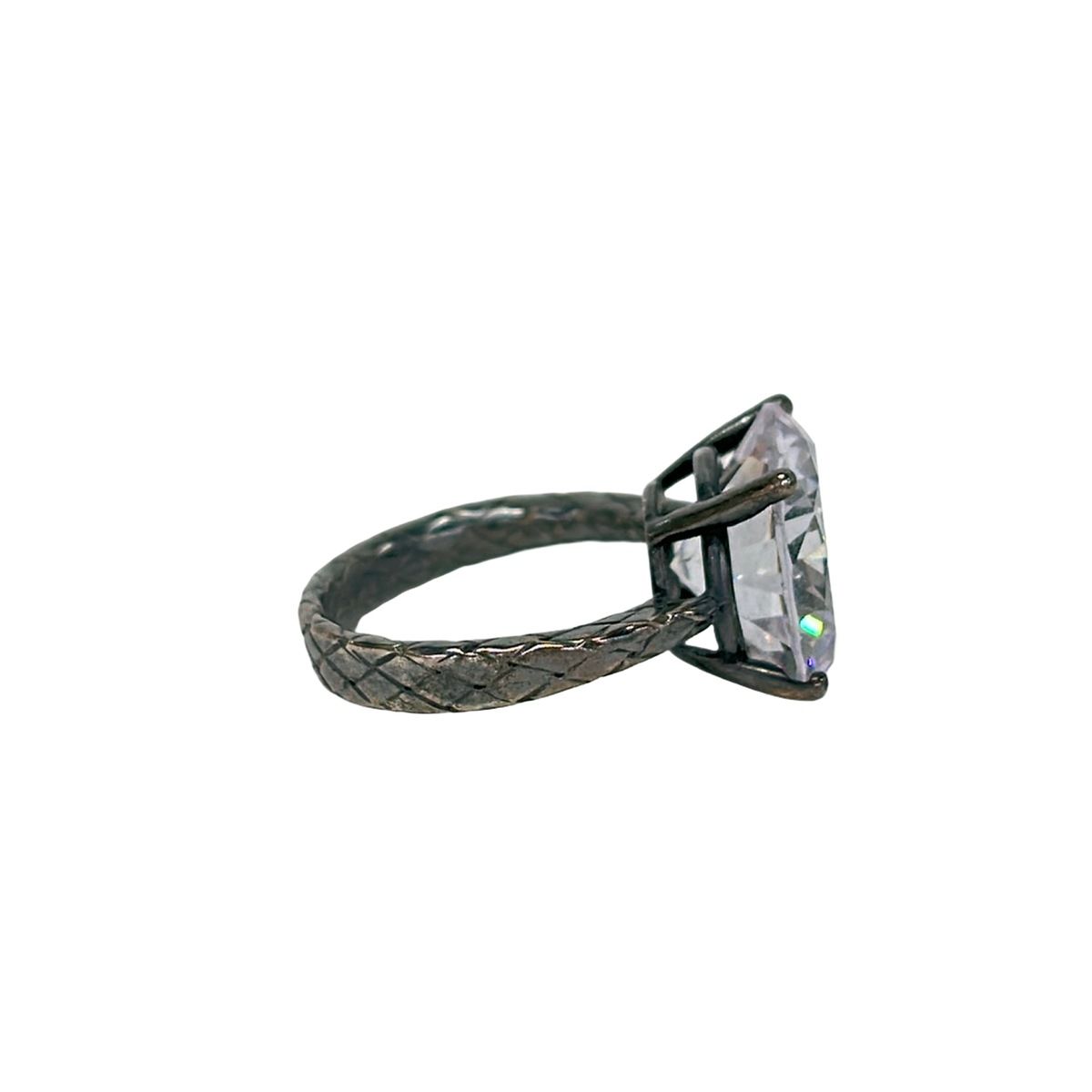 Bottega Veneta Ring Silver Clear — view 2