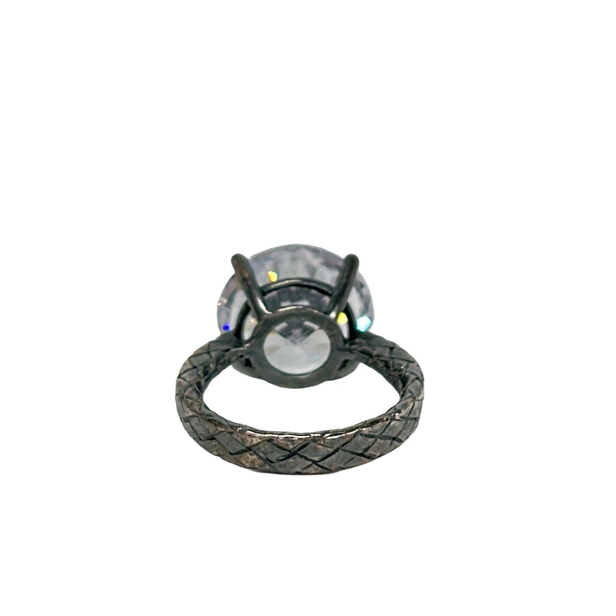 Bottega Veneta Ring Silver Clear — view 3